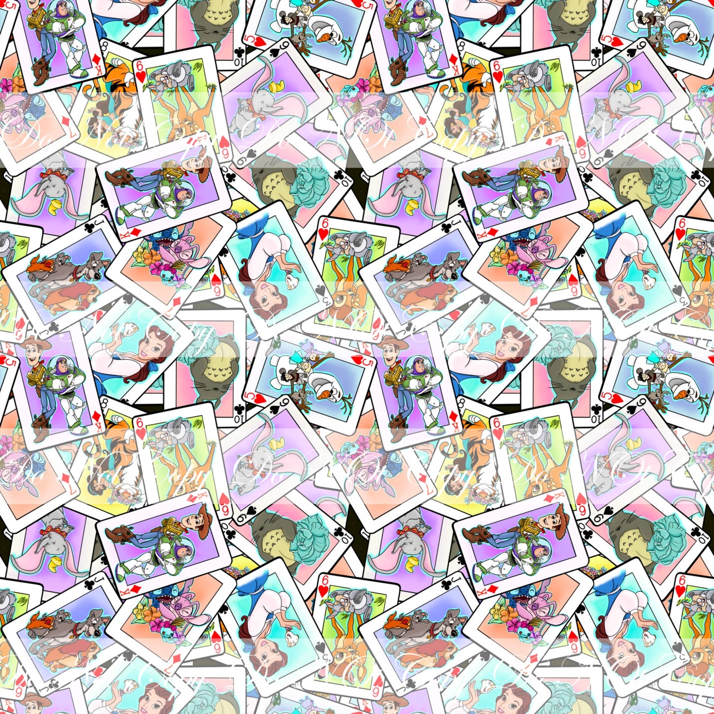 Preorder R51- The Deck- Main Print Tossed- Small Scale (White)