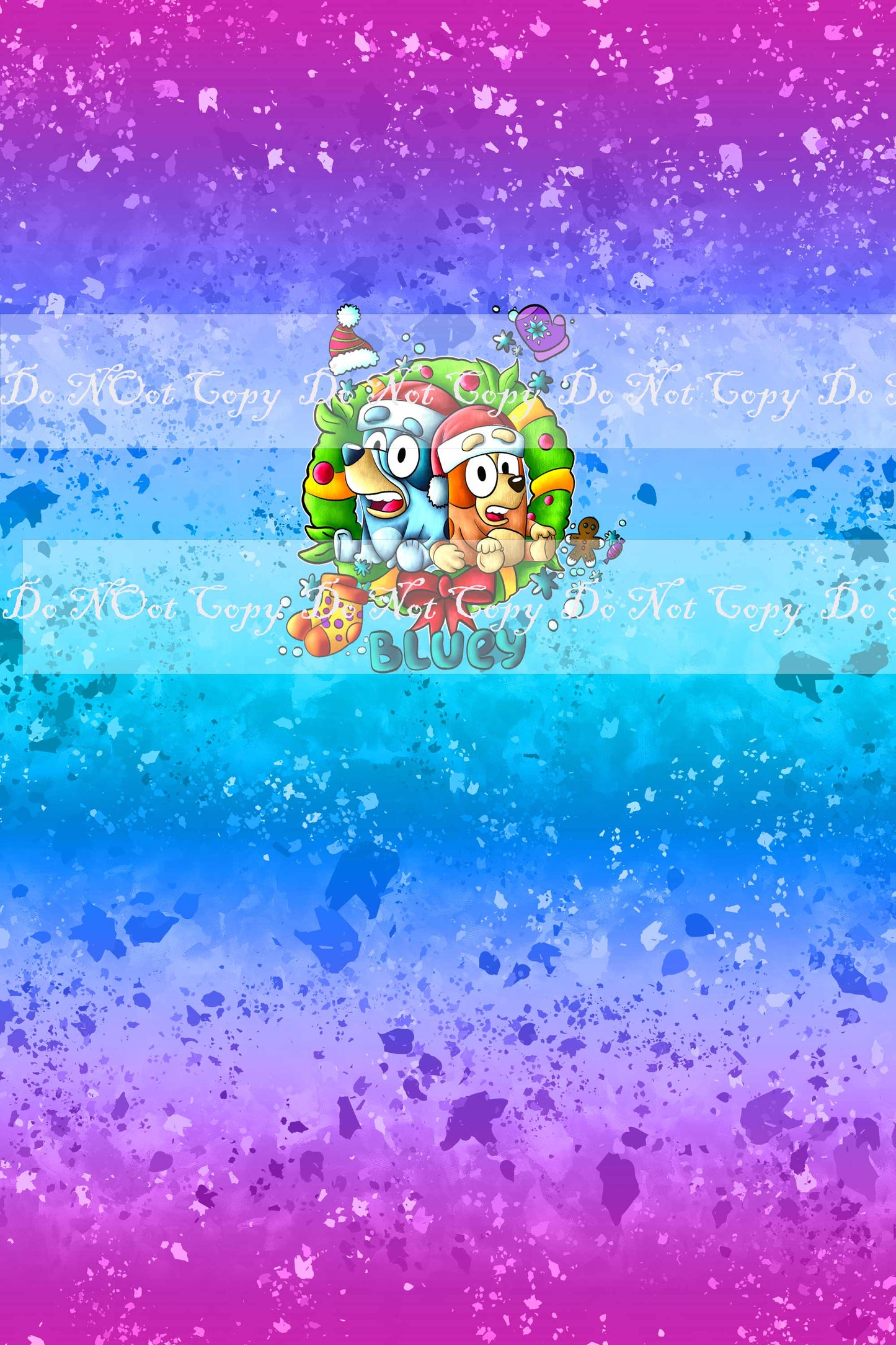 Retail Hooray it's Christmas - Wreath Panels (Child, Big kids, Adults) Ombre Pink