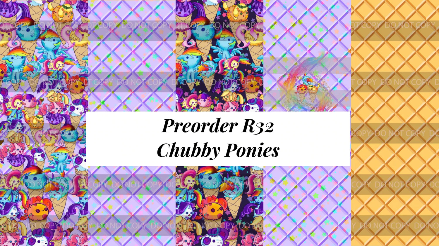 Preorder R32 Chubby Ponies