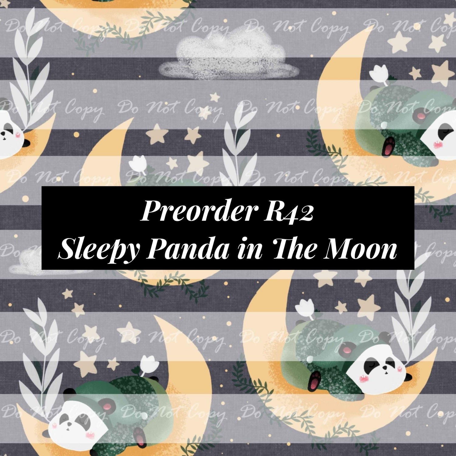 PREORDER R42- Sleepy Panda in the Moon
