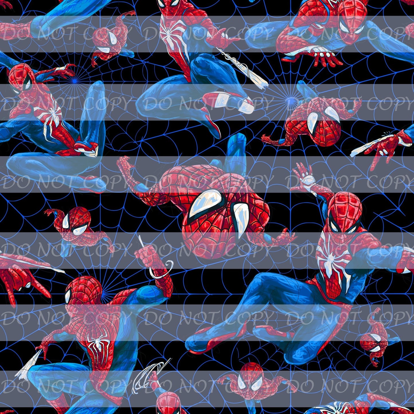 Spiderman Webs- Seamless Pattern