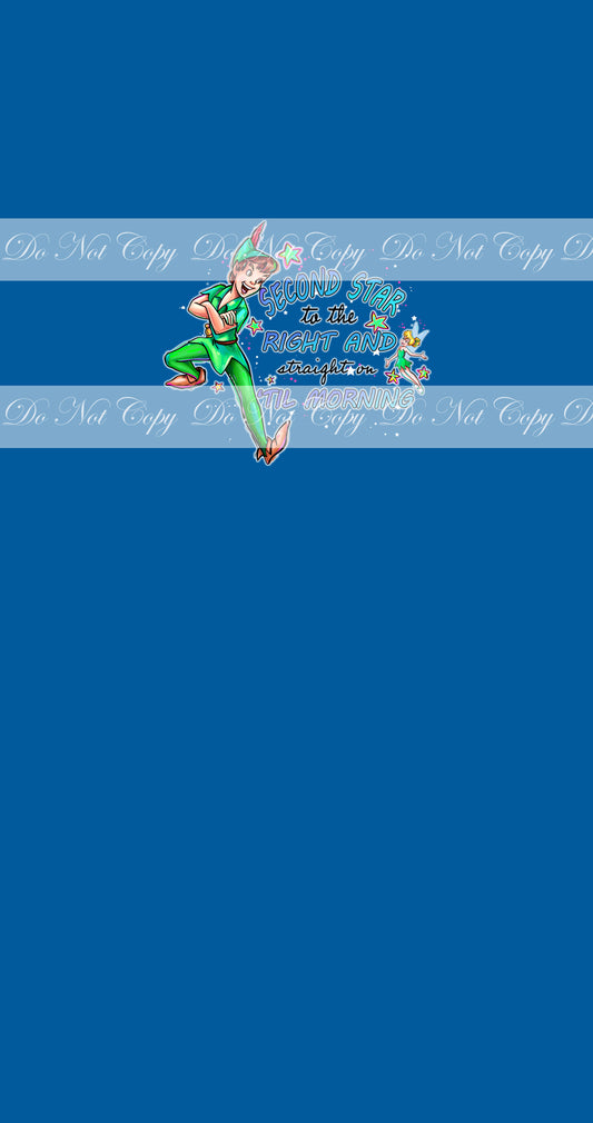 Preorder R61 -Never Grow Up Panels- Second Star- Dark Blue