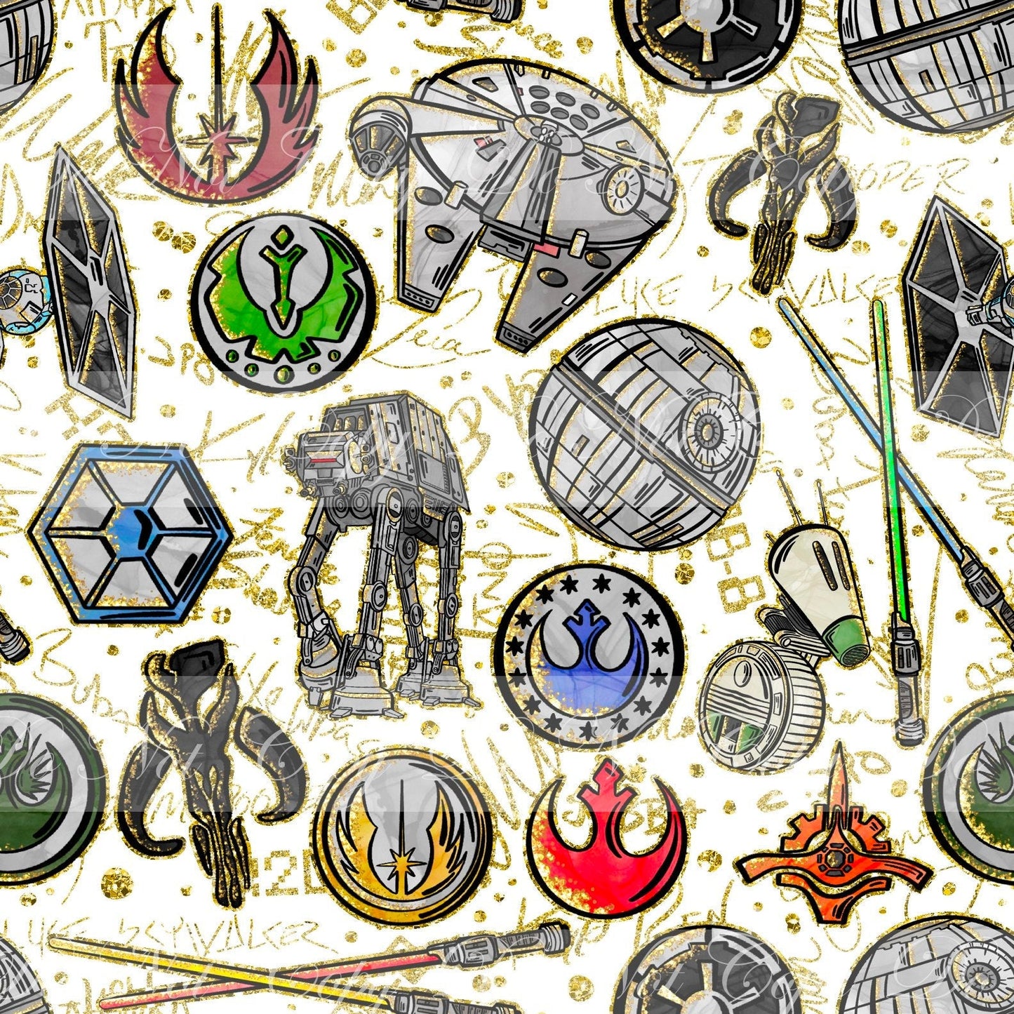 Preorder R52- May The 4TH - Symbols Coordinate- Small Scale (White)