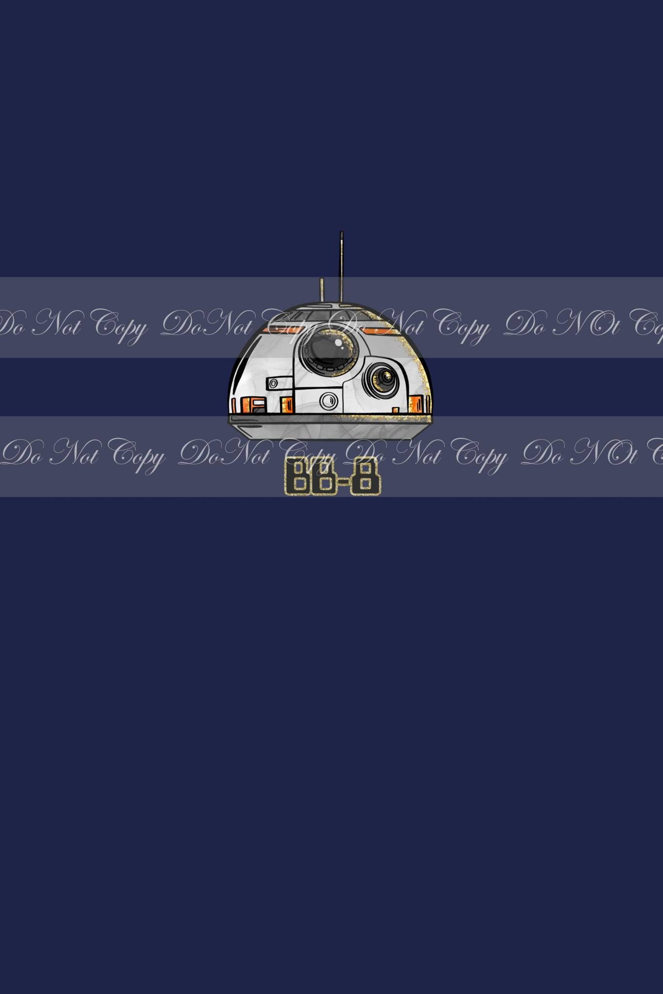 Preorder R52 -May The 4TH(Child, Big kids, Adults)BB8 (Blue)