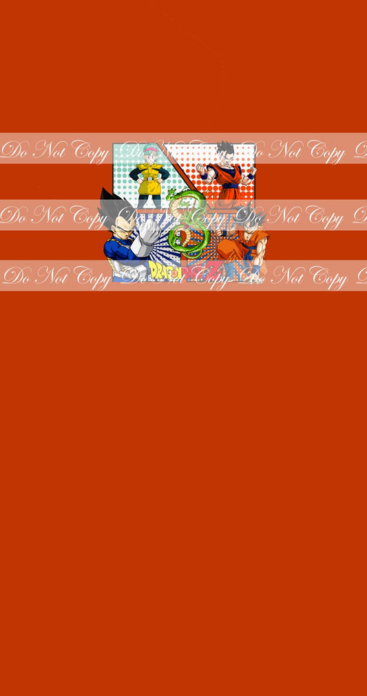 Preorder R57 -Anime Round- DBZ  Panel -Dark Orange