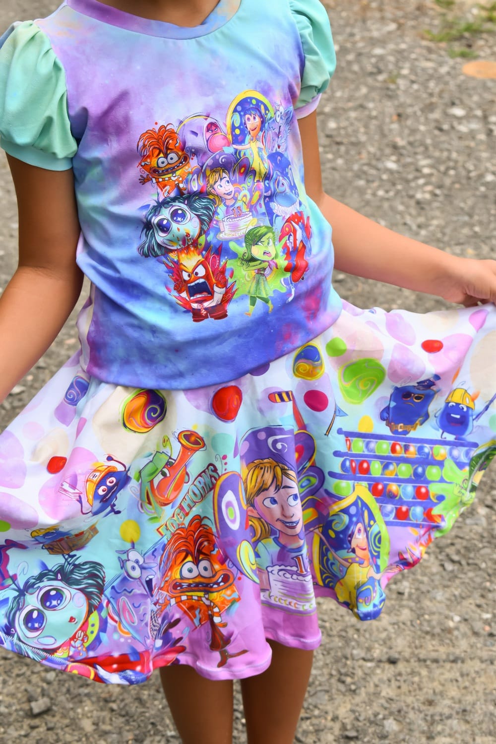 Preorder R61 Emotions-Double Border Print- Purple