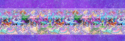 Preorder R67- Smooth and Textured Vinyl- Princesses Enchanted Tales-Vinyl Roll (Purple)
