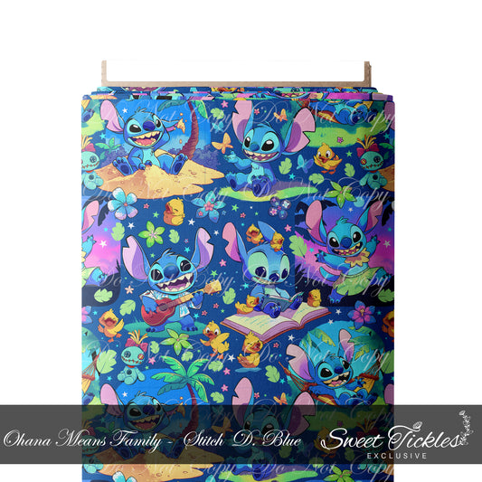 Preorder R71-Ohana Means Family- Main Print -Dark Blue