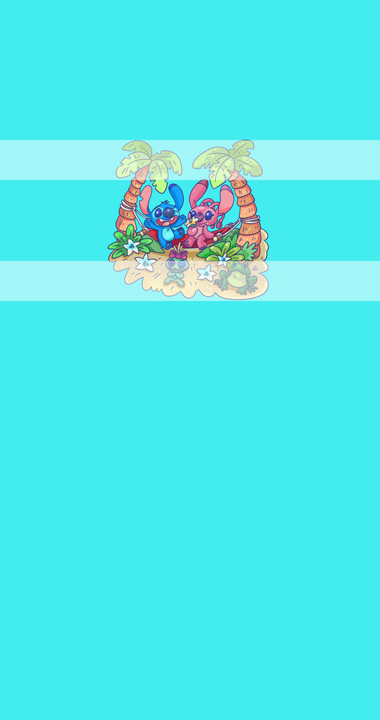 Preorder R71- Ohana Means Family- Big Island Panel - Child, Big kids, Adults) 626/Angel- Blue