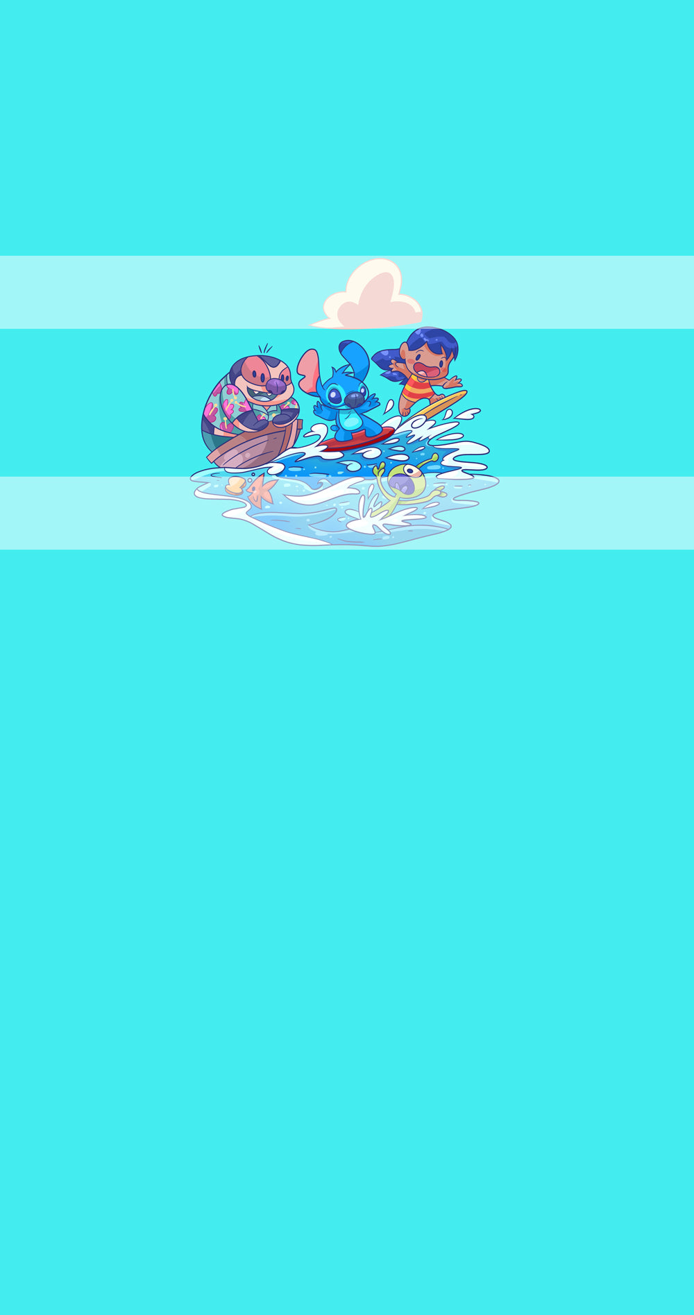 Preorder R71- Ohana Means Family- Big Island Panel - Child, Big kids, Adults)Surfing - Blue