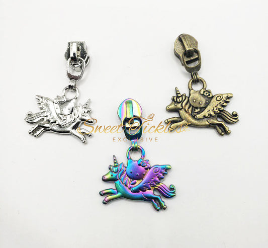 Exclusive Kitty Unicorn- -#5 Zipper Pull