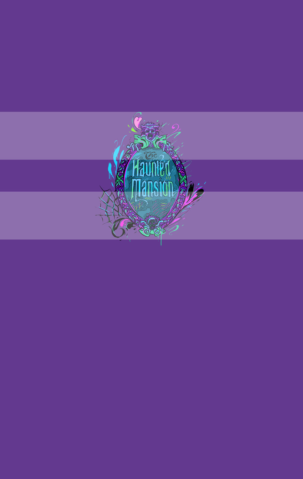 Preorder R73-Haunted Mansion- Panel - Child, Big kids, Adults) HM Symbol- Purple