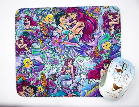 Preorder Red Haired Mermaid Desk mat
