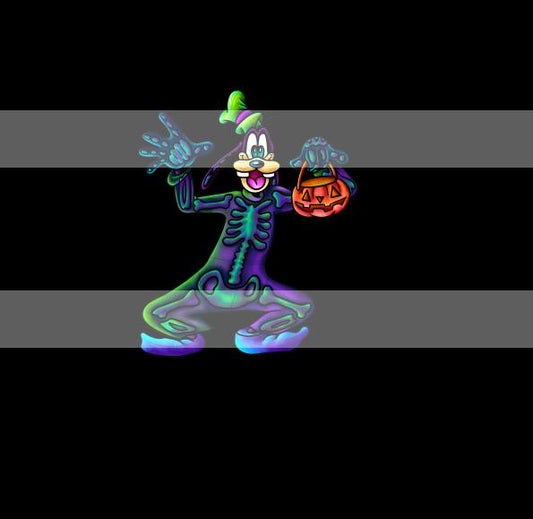 Preorder R73 Spooky Trick or Treat - Panel - Child, Big kids, Adults) Skeleton- Black