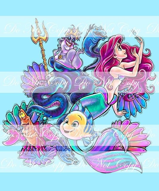 Preorder R81- Red Haired Mermaid Adult Topper- Friends