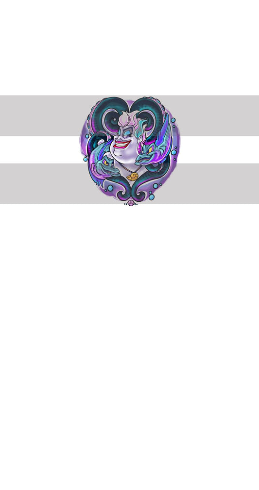Preorder R81 -Red Haired Mermaid -  Panel  -Ursie - White
