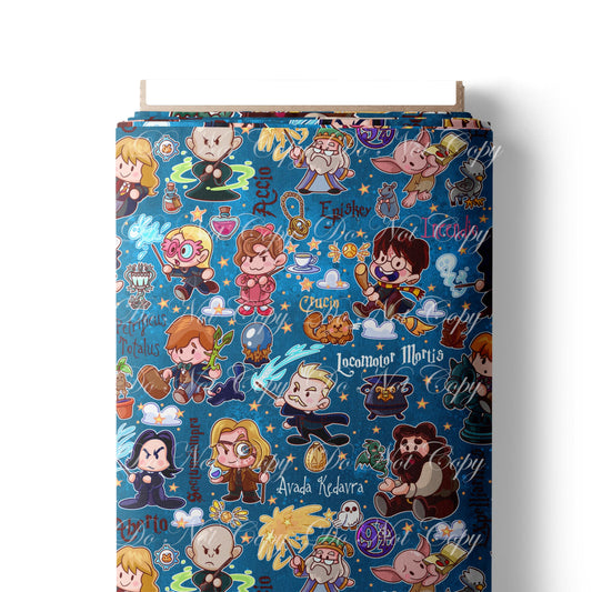 Preorder R80- Wizards  Main Print-  Blue (Words)