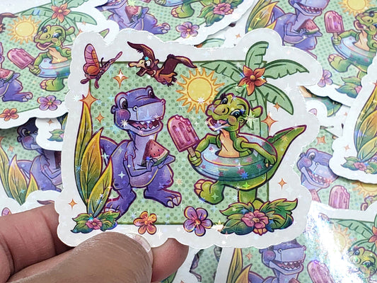 Little Foot Sticker - Sparkles (Dino)