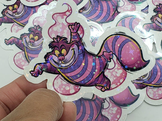 Rabbit Hole Sticker - Sparkles (Cat)