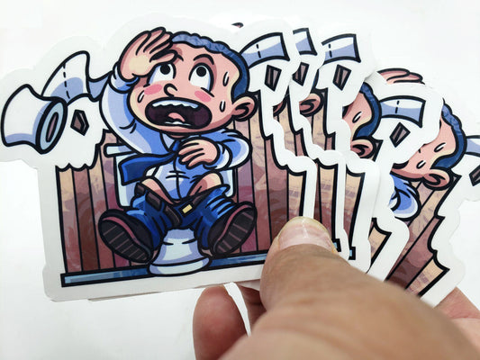 J. Park Sticker - Lawyer on Toilet
