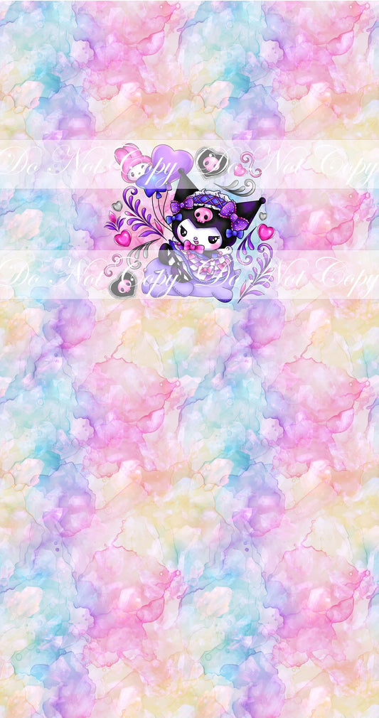 Preorder R82 -Kuroミ  Chan-  Panels -Kuroミ  Flowers- Ink Splash Rainbow