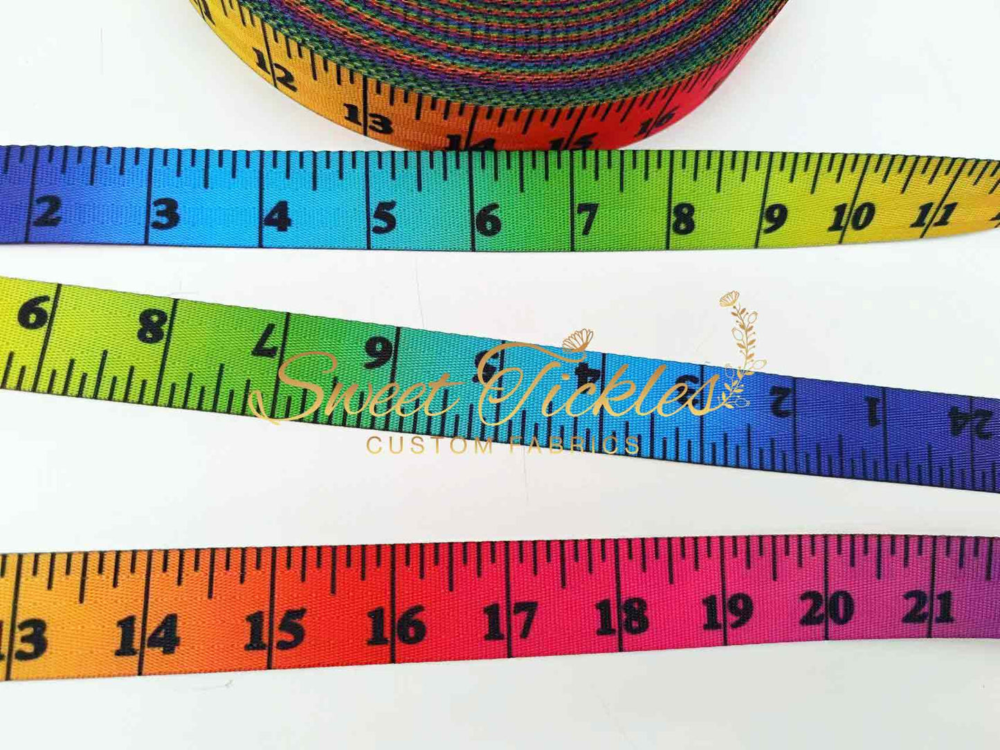Retail Rainbow Measurement Tape - Seatbelt Webbing