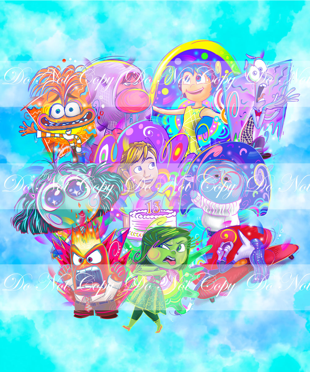 Preorder R61- Emotions  Adult Blanket Topper- Blue