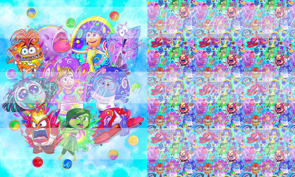 Preorder R61- Emotions- Child/ Toddler Blanket Topper-Group- Blue