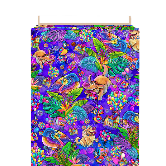 Preorder R71-Adventures Awaits- Coordinate Main- Purple Bluish