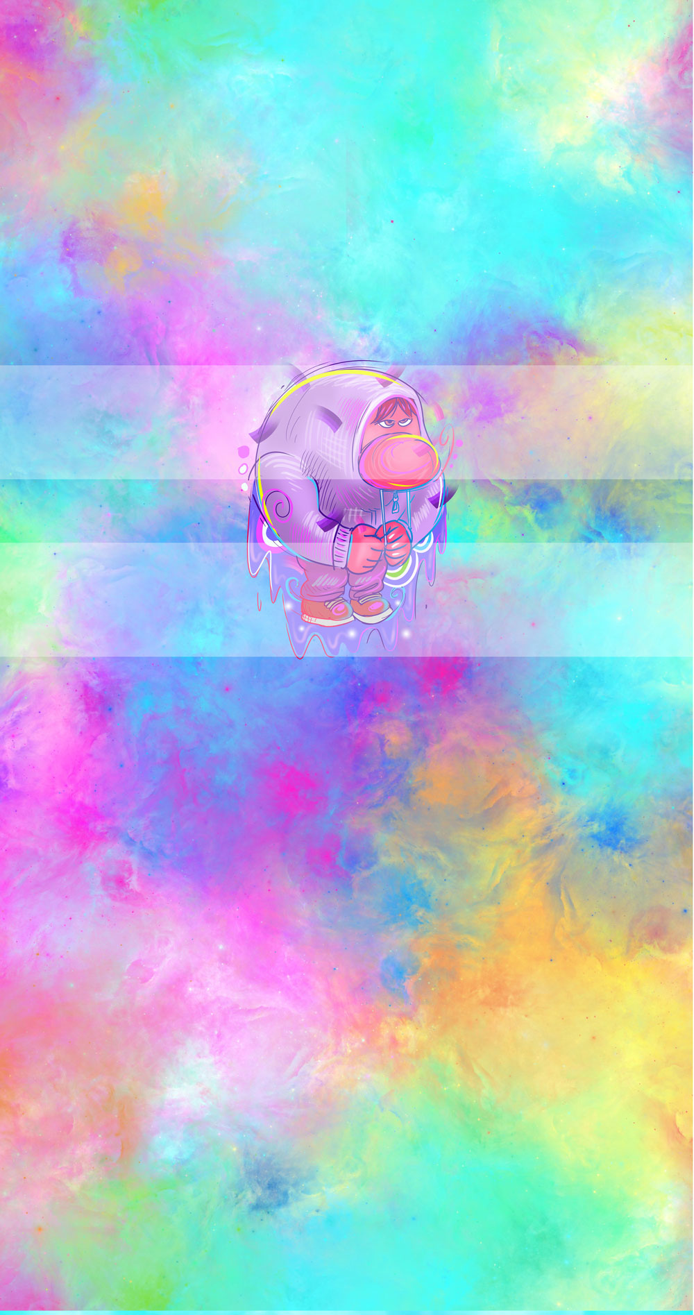 Preorder R61 -Emotions Panels- Pink Guy- Rainbow