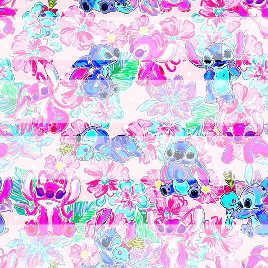 Preorder R71  LP Stitch Pink-Bright Style- Vinyl