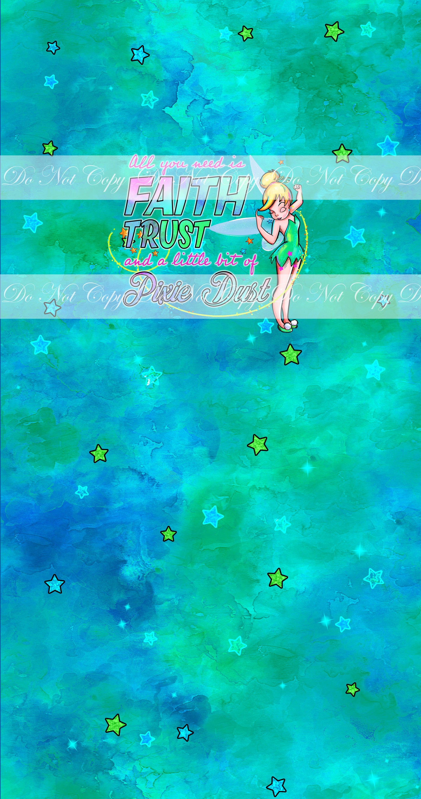 Preorder R61 -Never Grew Up Panels- Pixie Girl- Light Green