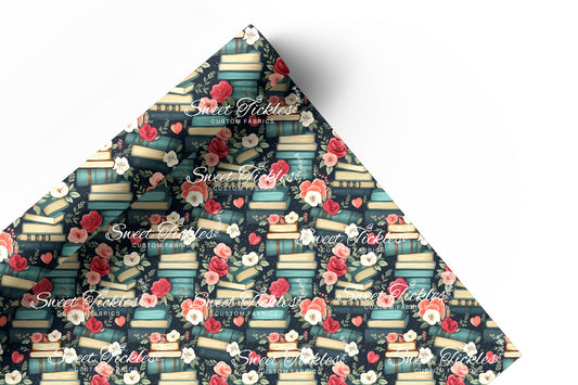 Preorder R66- Smooth and Textured Vinyl- Bookish/ Reading Corner - Love Book Floral