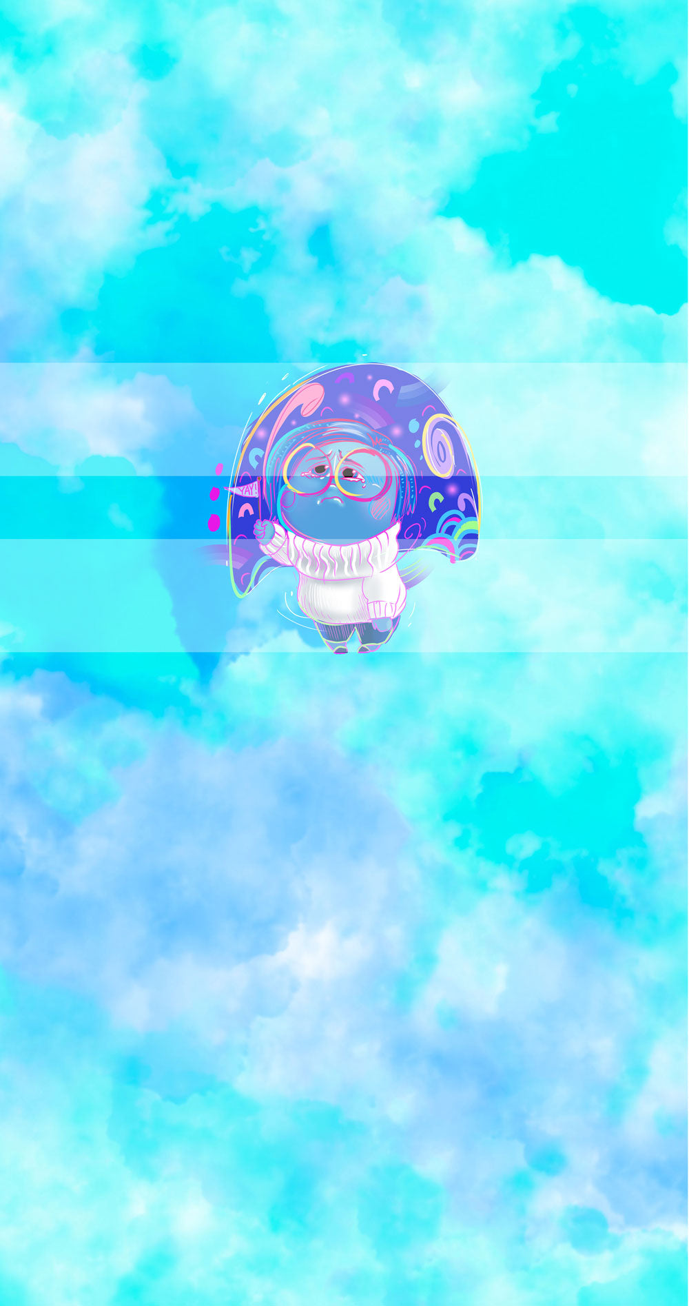 Preorder R61 -Emotions Vinyl Panels- Blue Girl- Blue