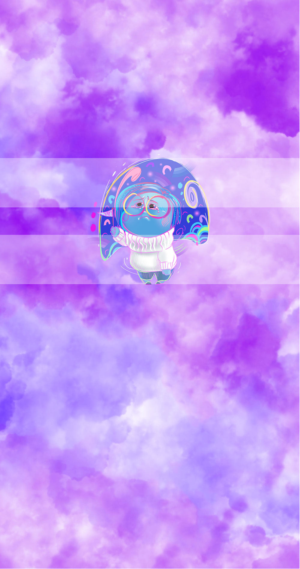 Preorder R61 -Emotions Panels- Blue Girl- Purple