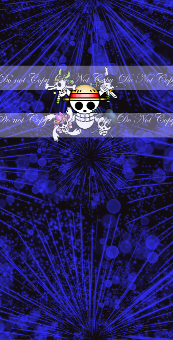 Preorder R57 -Anime Round  -Pirate Head - Dark Blue Panel