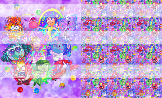 Preorder R61- Emotions- Child/ Toddler Blanket Topper-Group- Purple