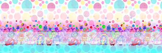 Retail Round 61-  Emotions Smooth and Textured  Border Vinyl  Roll -Blue