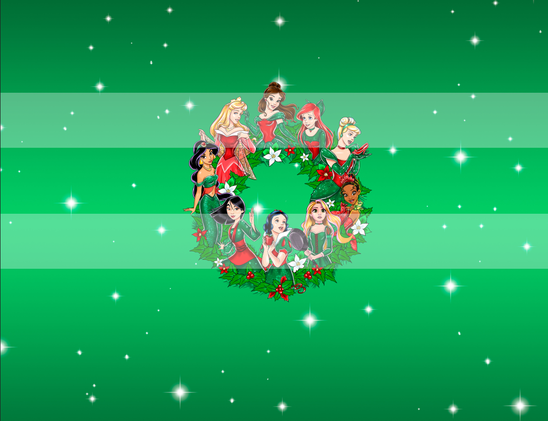 Retail R63 - Xmas Princesses Panel -Sweet Luxe