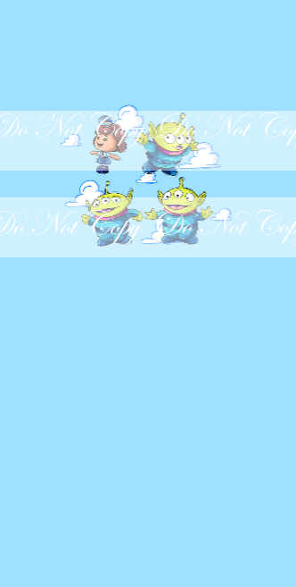 Preorder R65-  Andy's toys- Set of 4( Child, Big kids, Adults) (Light Blue)