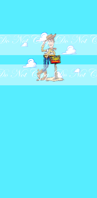 Preorder R65-  Andy's toys-Cowboy ( Child, Big kids, Adults) (Bright Blue)