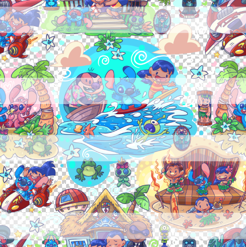 Preorder R71 Ohana Means Family- Big Island Main- Clear Vinyl (TPU/ PVC)