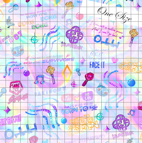 Preorder R74 KPD Kawaii- Coordinate Print-Vinyl 1