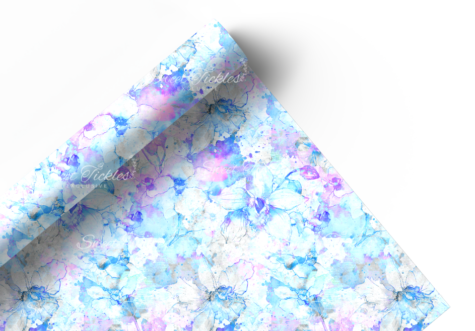 Preorder R77- Classic January- Ocean Blue Flowers