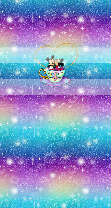 Preorder R81 -Magical Cup -Cute Mice- Soft Rainbow- Panels