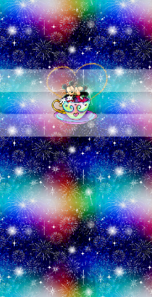 Preorder R81 -Magical Cup -Cute Mice- Dark Color- Panels