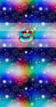 Preorder R81 -Magical Cup -Red Haired Mermaid- Dark Color- Panels