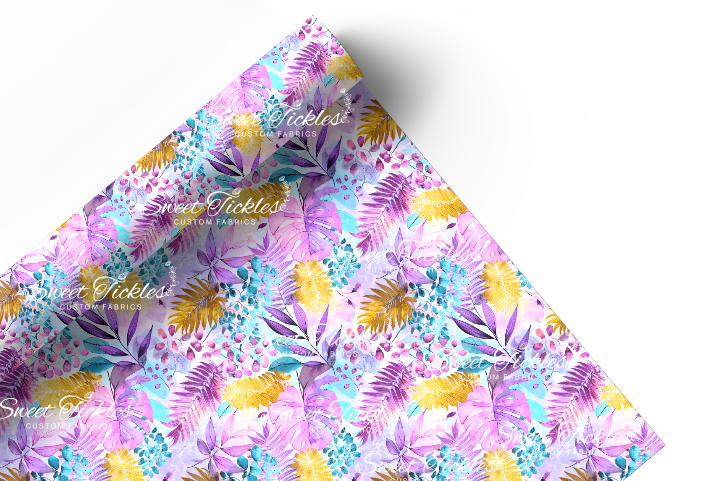 Preorder R82 - Summer Garden-Tropical Leaves- Main Print Vinyl