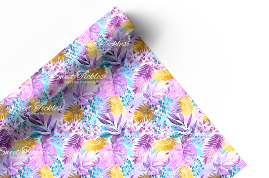 Preorder R82 - Summer Garden-Tropical Leaves- Main Print Vinyl
