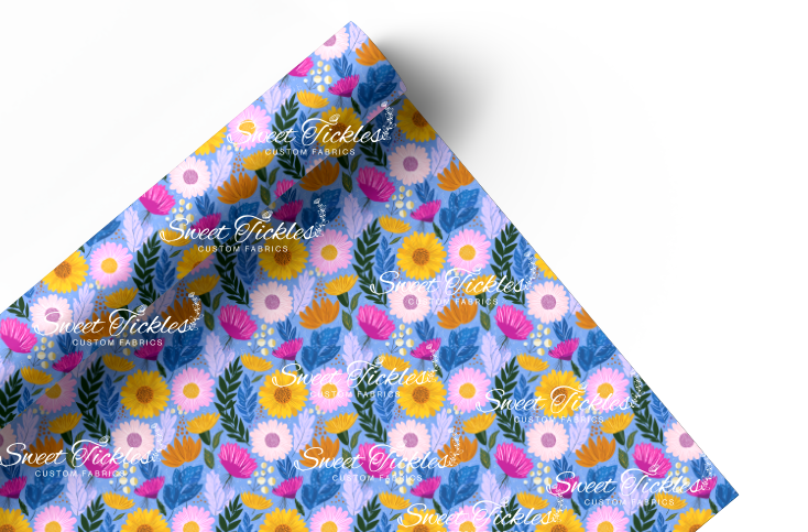 Preorder R82 - Summer Garden- Summer Flowers- Main Print Vinyl